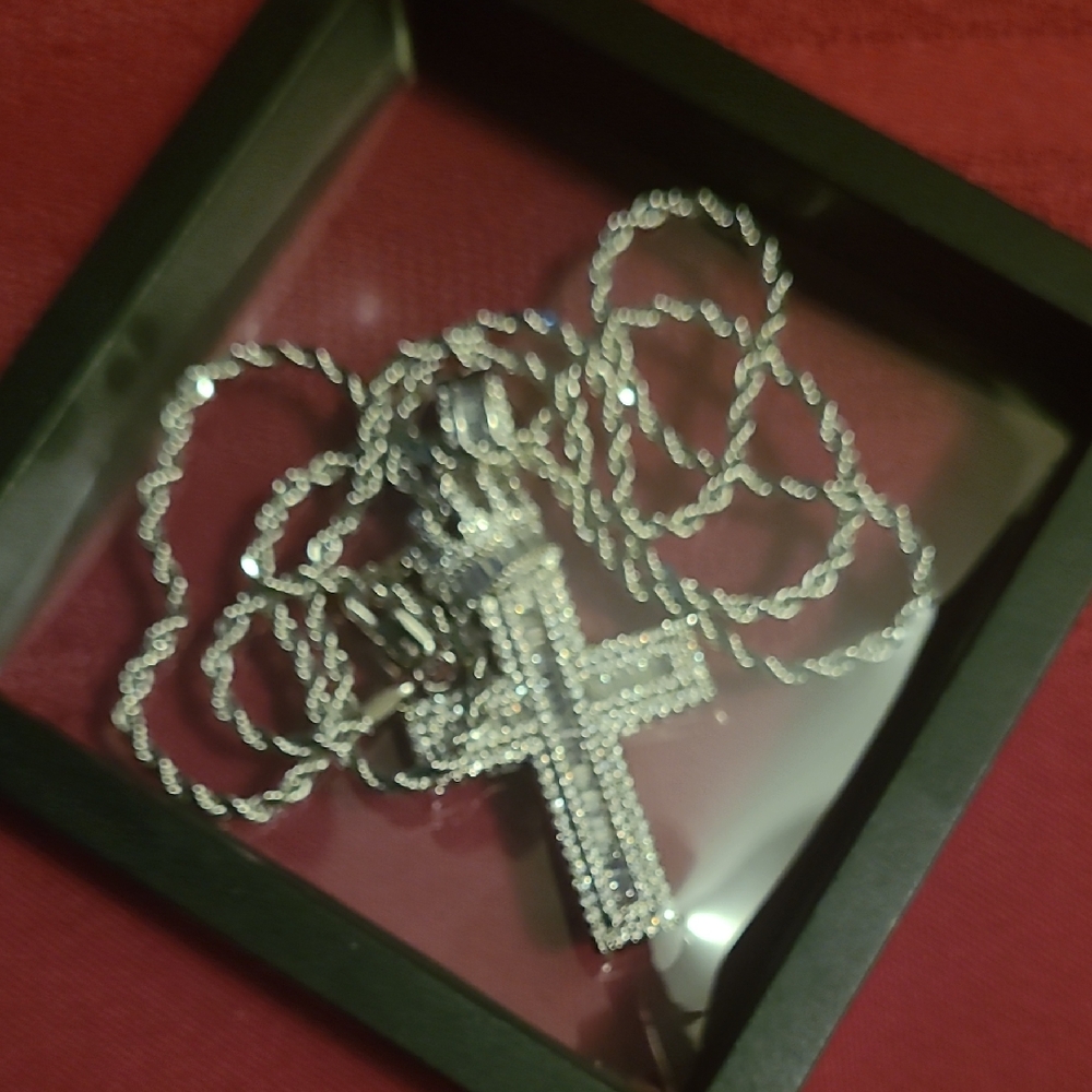 Silver Cross Pendant Necklace